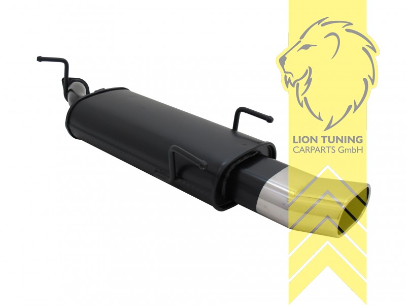 135 x 75 mm Oval DTM, Endrohr single, 75x135mm, Oval, auch für 16V, nicht für Facelift, nur für Fahrzeuge ohne Anhängerkupplung, Metall / Stahl, 1.6 / 1.8 / 2.0 / 2.0D, Eintragungsfrei / mit ABE