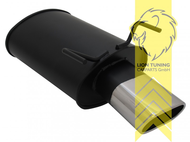 135 x 75 mm Oval, Endrohr single, 75x135mm, Oval, Metall / Stahl, 1.6 / 1.6-16V / 1.8 / 1.8-16V / 2.0-16V, Eintragungsfrei / mit ABE