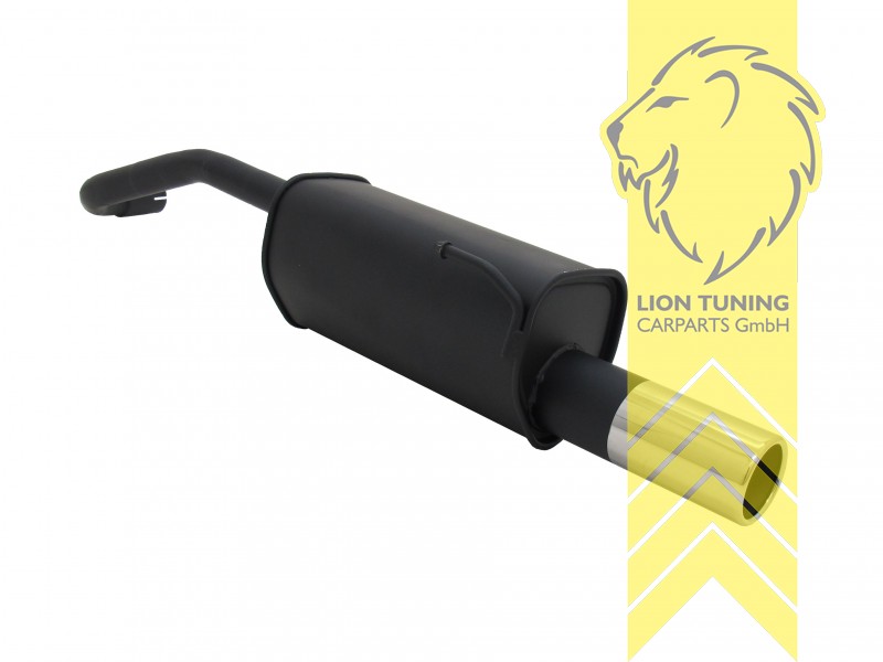 1 x 90mm, Endrohr single, 90mm, Rund, Metall / Stahl, 1.0 / 1.1 / 1.4 / 1.7D, Eintragungsfrei / mit ABE