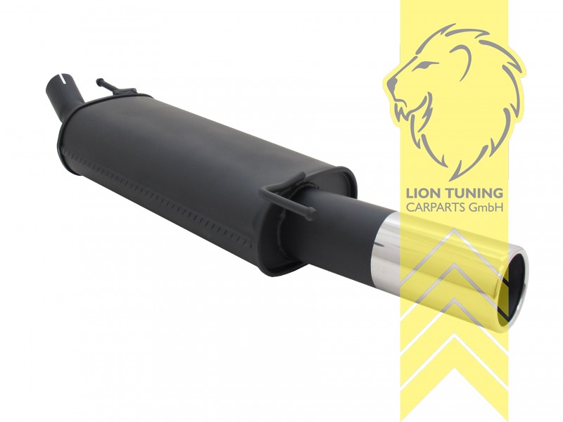 Modelle mit * benötigen zur Montage das Adapterrohr 5180, 1 x 90mm, Endrohr single, 90mm, Rund, nicht für 16V, VR6, Variant, Syncro, Metall / Stahl, 1.8 66KW / 2.0 85KW / 1.9D* 47KW / 1.9 TDI 66KW, 1.4 44KW* / 1.6 55KW* / 1.6 GT 74KW / 1.8 55KW*, Eintragungsfrei / mit ABE