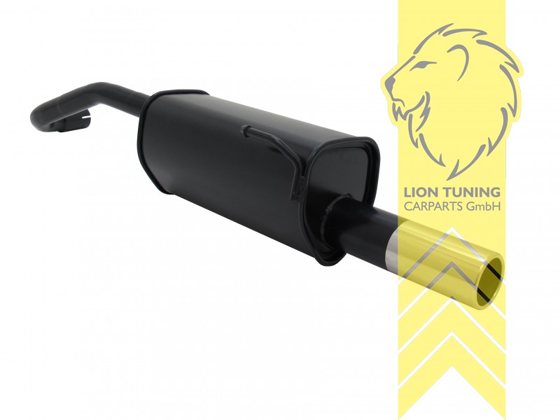 1 x 76mm, Endrohr single, 76mm, Rund, Metall / Stahl, 1.0 / 1.1 / 1.4 / 1.7D, Eintragungsfrei / mit ABE