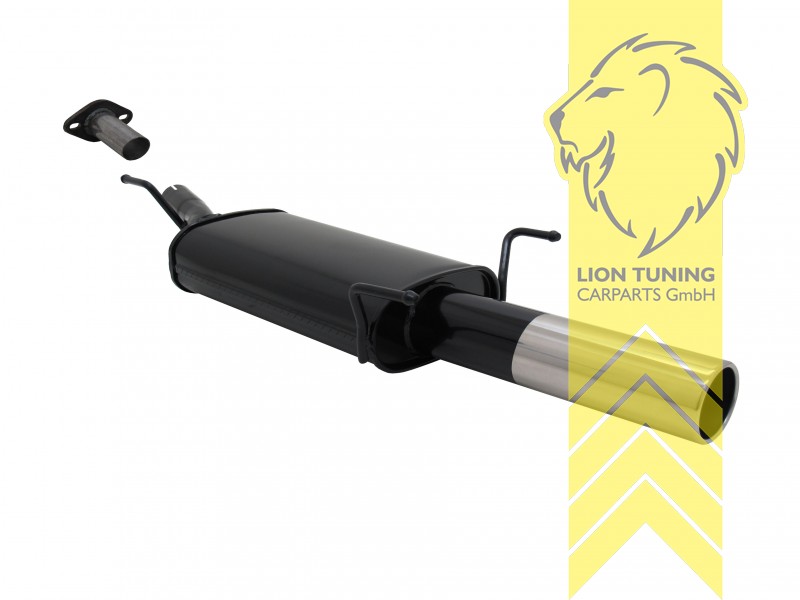 1 x 90mm, Endrohr single, 90mm, Rund, nur passend für Fahrzeuge mit Flanschverbindung, Metall / Stahl, 1.6 16V / 1.8 16V / 2.0 16V, Eintragungsfrei / mit ABE