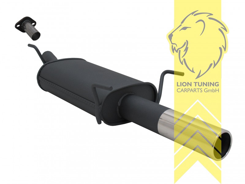 1 x 76mm, Endrohr single, 76mm, Rund, nur passend für Fahrzeuge mit Flanschverbindung, Metall / Stahl, 1.6 16V / 1.8 16V / 2.0 16V, Eintragungsfrei / mit ABE