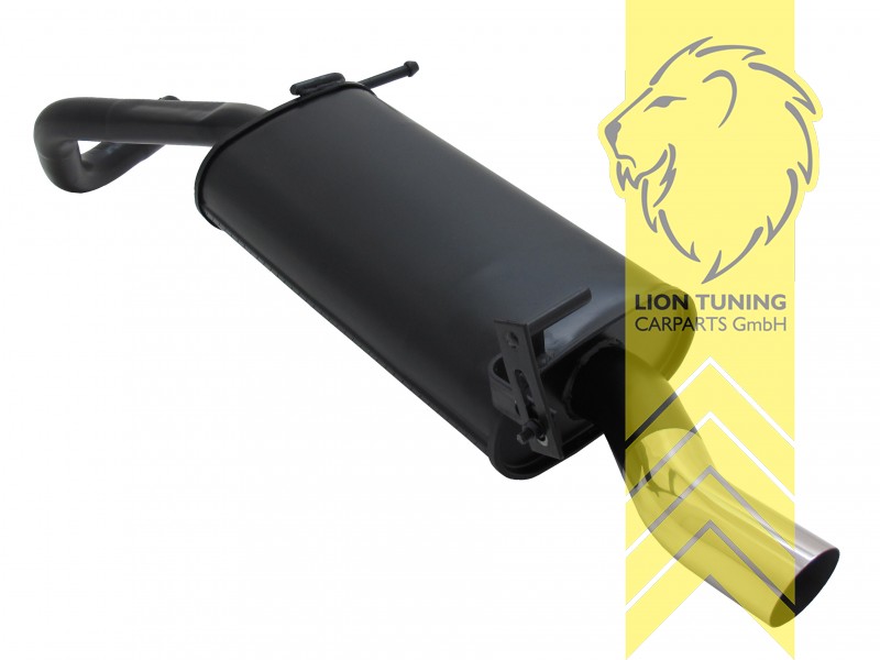 1 x 60mm S-Design, Endrohr single, 60mm, Rund, Metall / Stahl, 1.2 / 1.4 / 1.4 TDI, Eintragungsfrei / mit ABE