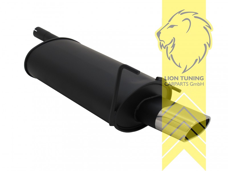 135 x 75 mm Oval, Endrohr single, Oval, Metall / Stahl, C180 / C200 / C220 / C240 / C200D / C200K / C230K, Eintragungsfrei / mit ABE