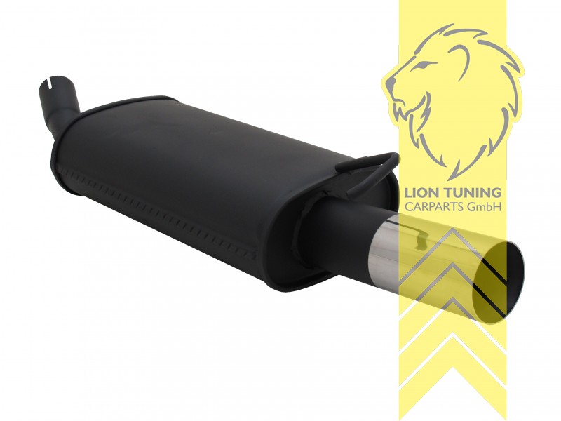 1 x 76mm RL-Design, Endrohr single, 76mm, Rund, Metall / Stahl, 1.1 / 1.3 / 1.4, Eintragungsfrei / mit ABE