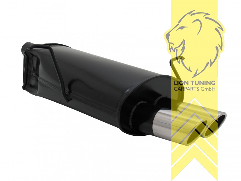 135 x 75 mm Oval, Endrohr doppel, 75x135mm, Oval, nur einflutige Variante, Metall / Stahl, 320i / 323i / 323ci / 328i /328ci, Eintragungsfrei / mit ABE