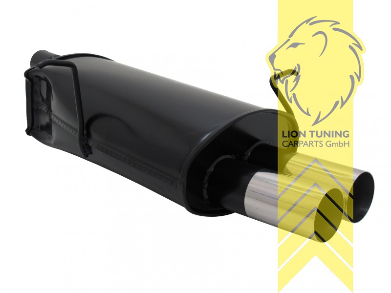 135 x 75 mm Oval, Endrohr doppel, 75x135mm, Oval, nur einflutige Variante, Metall / Stahl, 320i / 323i / 323ci / 328i /328ci, Eintragungsfrei / mit ABE