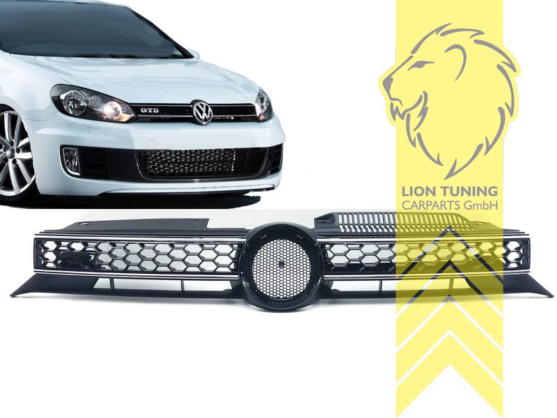 Liontuning - Tuningartikel für Ihr Auto  Lion Tuning Carparts GmbH  Sportgrill Kühlergrill VW Golf 7 Limousine Variant GTI GTD Optik