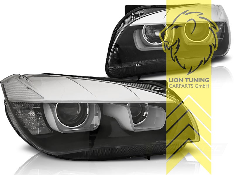 OLSIZ Auto-Scheinwerfer-Augenbraue für BMW X1 E84 2009-2015,Autoscheinwerfer  Augenbraue Trim Aufkleber Auto-Styling Zubehör.,B/Black : : Auto &  Motorrad