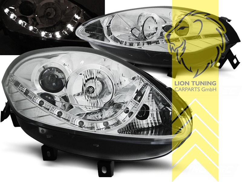 Halogen, chrom, Abblendlicht H1 / Fernlicht H1, Blinkerbirnen BAU15S, elektrisch verstellbar - Stellmotor integriert, Eintragungsfrei / mit E-Prüfzeichen, Eintragungsfrei / mit R87 Zulassung als Tagfahrlicht