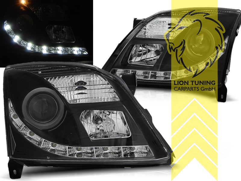 Xenon, HID, schwarz, Abblendlicht D2S / Fernlicht H1 (D2S Birne nicht im Lieferumfang), elektrisch verstellbar - Stellmotor wird vom Original übernommen, Eintragungsfrei / mit E-Prüfzeichen, Eintragungsfrei / mit R87 Zulassung als Tagfahrlicht