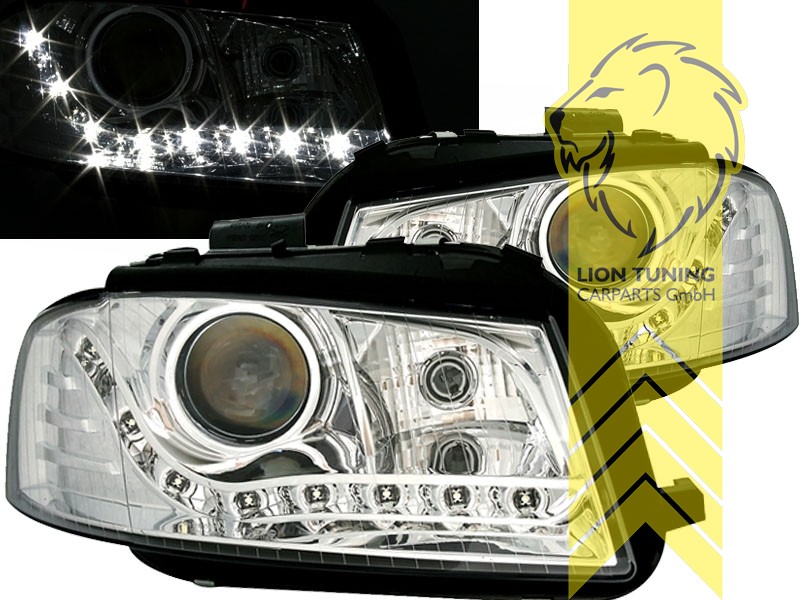 Halogen, chrom, Abblendlicht H7 / Fernlicht H7, Blinkerbirnen BAU15S, elektrisch verstellbar - Stellmotor integriert, Eintragungsfrei / mit E-Prüfzeichen