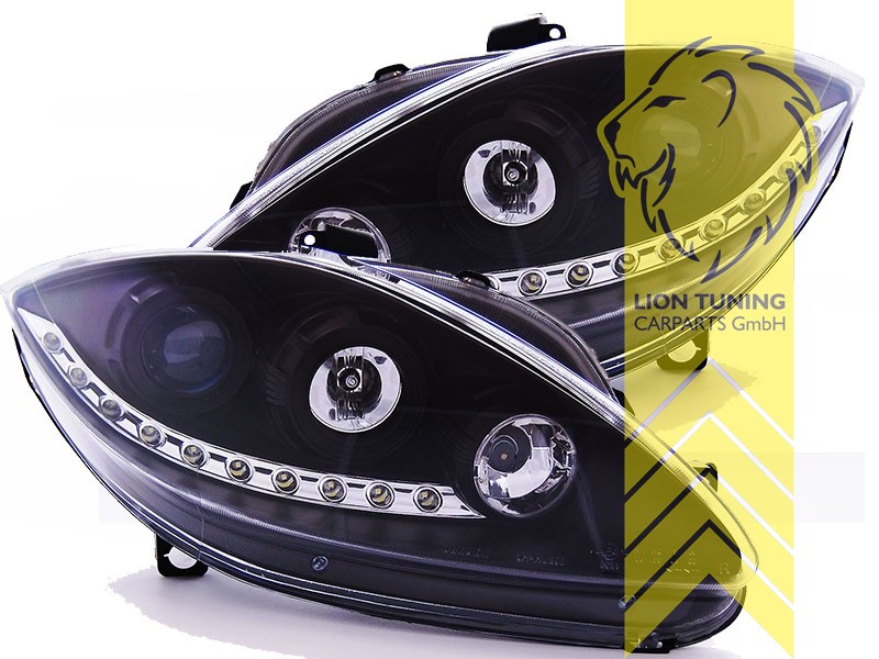 Scheinwerfer Set Daylight LED TFL-Optik Seat Leon 1P 09- schwarz - –  Samsuns Group