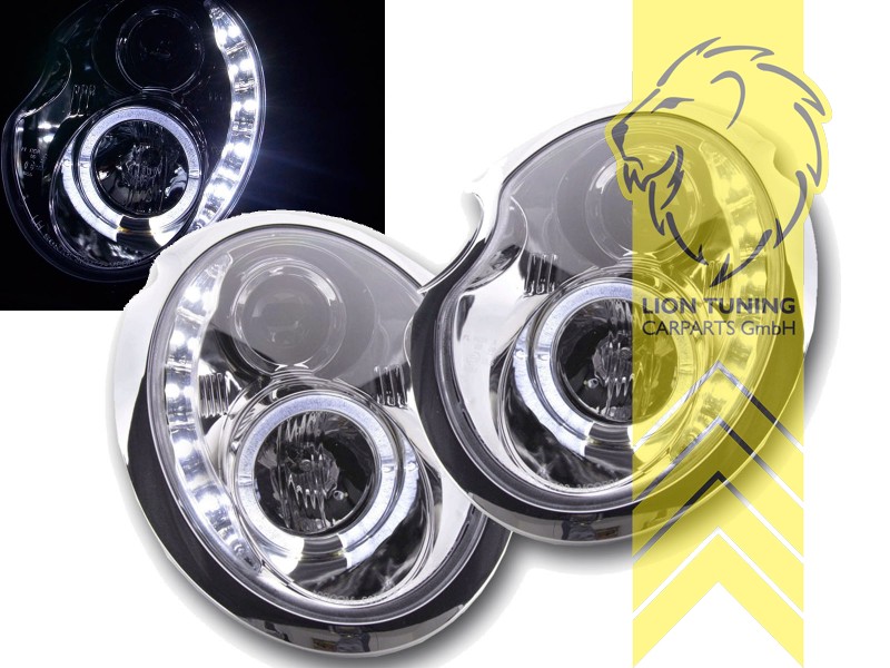 LED Tagfahrlicht Optik Scheinwerfer für Mini One R50 R52 R53 LED schwarz