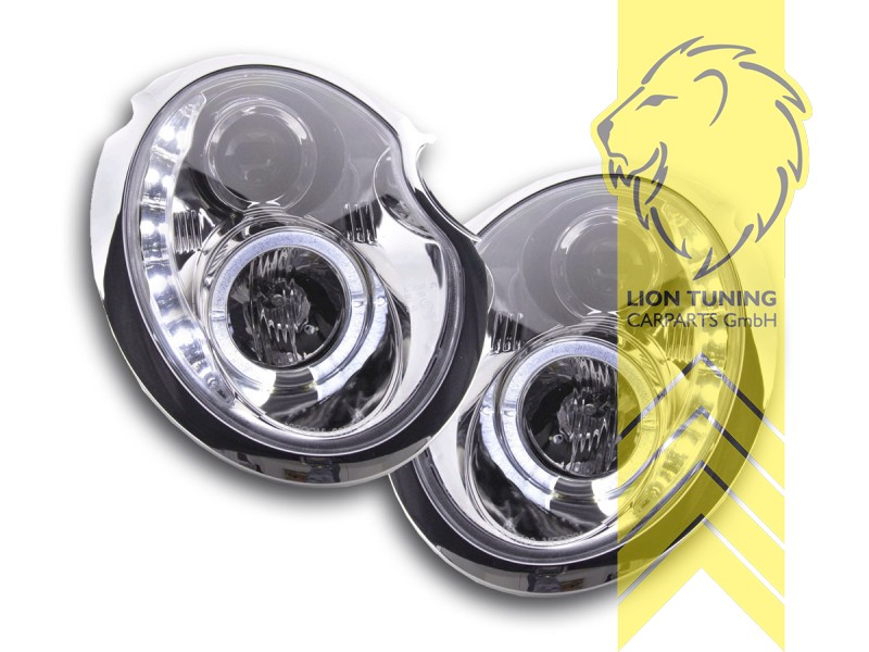 LED Tagfahrlicht Optik Scheinwerfer für Mini One R50 R52 R53 LED schwarz