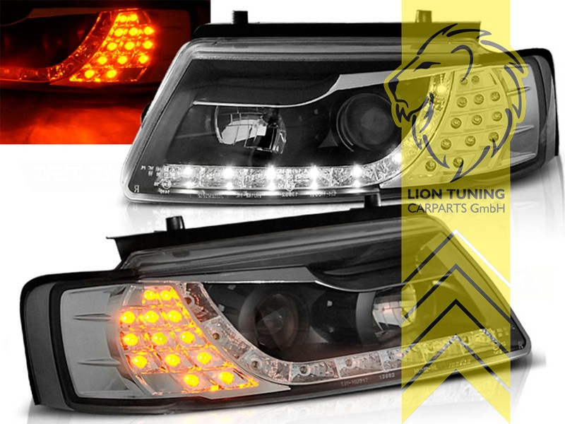 Led Scheinwerfer mit Led Blinker chrom für VW Passat 3BG BJ factory 00-04