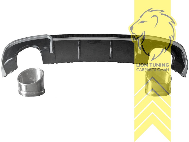 links und rechts, schwarz glänzend, nicht passend für S-Line, PP Kunststoff, Eintragungsfrei / als Ersatzteil verwendbar