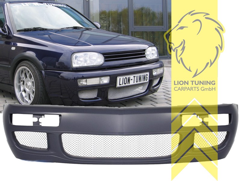Liontuning - Tuningartikel für Ihr Auto  Lion Tuning Carparts GmbH  Stoßstange VW Golf 3 Limousine Variant Cabrio Vento RS Optik