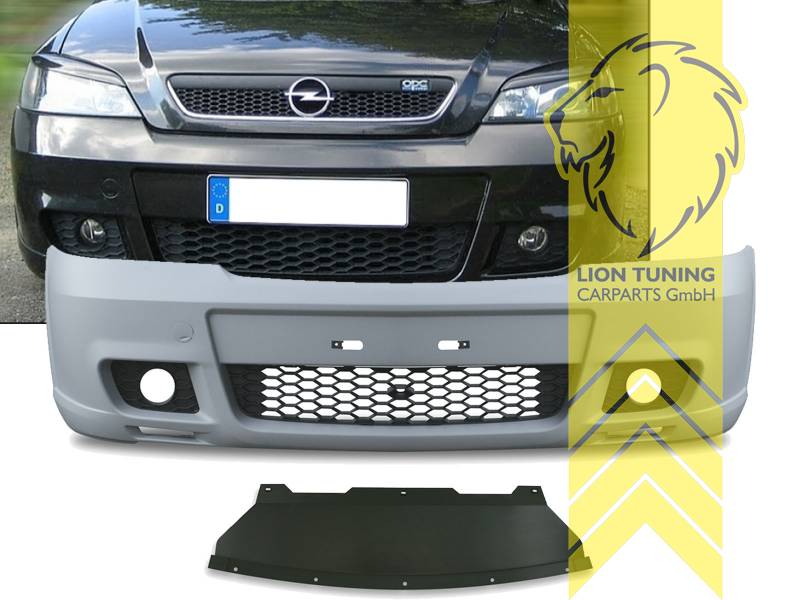 Liontuning - Tuningartikel für Ihr Auto  Lion Tuning Carparts GmbH Stoßstange  Opel Astra G Fließheck Stufenheck Caravan Coupe Cabrio OPC-Optik