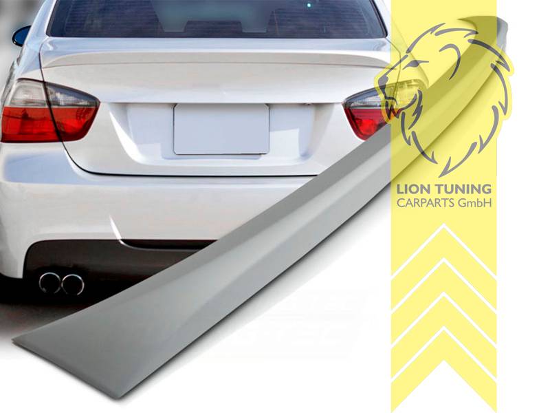 Liontuning - Tuningartikel für Ihr Auto  Lion Tuning Carparts GmbH  Hecklippe Spoiler Heckspoiler Kofferraum Lippe M-Paket Optik BMW E90  Limousine