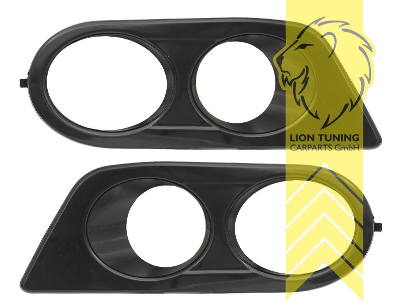 Liontuning - Tuningartikel für Ihr Auto  Lion Tuning Carparts GmbH Abdeckung  Nebelscheinwerfer Blende Air Intake BMW E46 schwarz