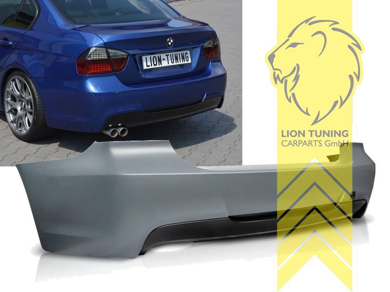 Liontuning - Tuningartikel für Ihr Auto  Lion Tuning Carparts GmbH  Heckstoßstange BMW E90 Limousine M-Paket Optik