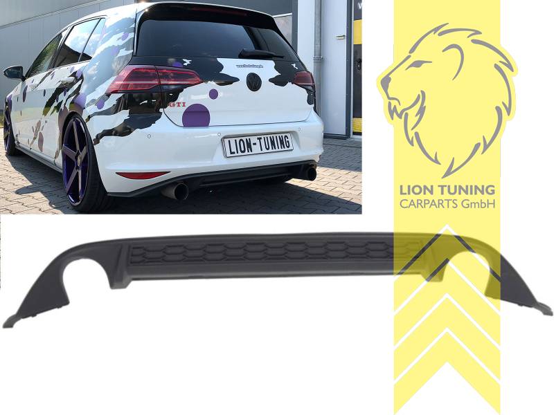 Liontuning - Tuningartikel für Ihr Auto  Lion Tuning Carparts GmbH  Heckansatz Heckspoiler Diffusor VW Golf 7 Limousine GTi Optik