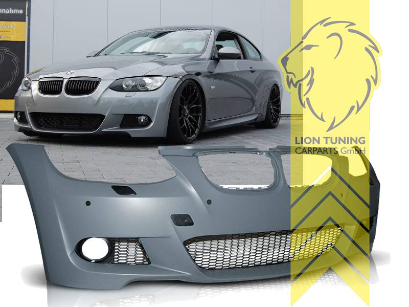Liontuning - Tuningartikel für Ihr Auto  Lion Tuning Carparts GmbH  Heckstoßstange BMW E90 Limousine M-Paket Optik für PDC
