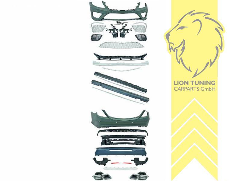 Liontuning - Tuningartikel für Ihr Auto  Lion Tuning Carparts GmbH  Stoßstangen Set Body Kit Mercedes Benz W222 S-Klasse AMG Optik für PDC