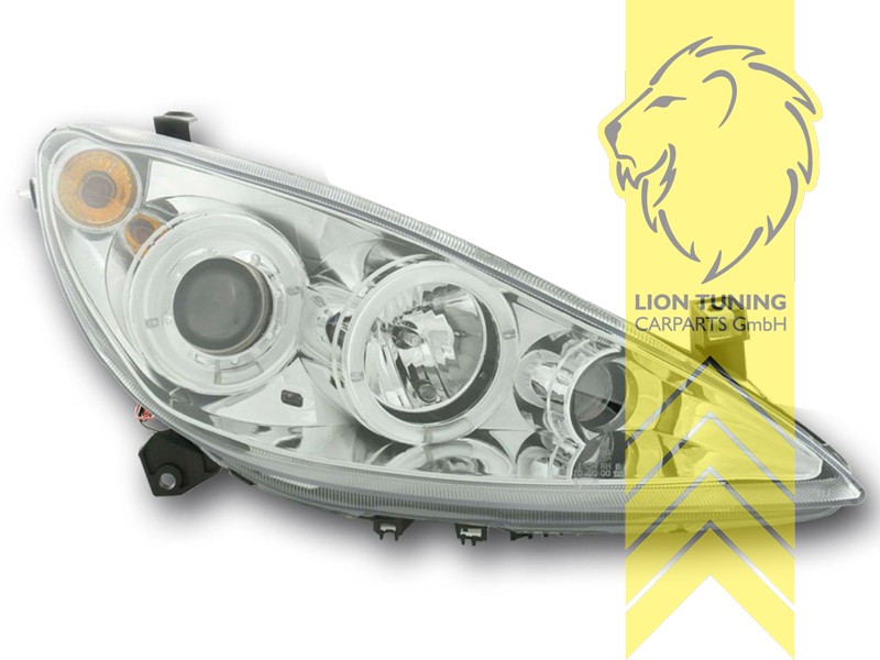 Liontuning - Tuningartikel für Ihr Auto  Lion Tuning Carparts GmbH Angel  Eyes Scheinwerfer Peugeot 307 307CC Cabrio SW Break schwarz