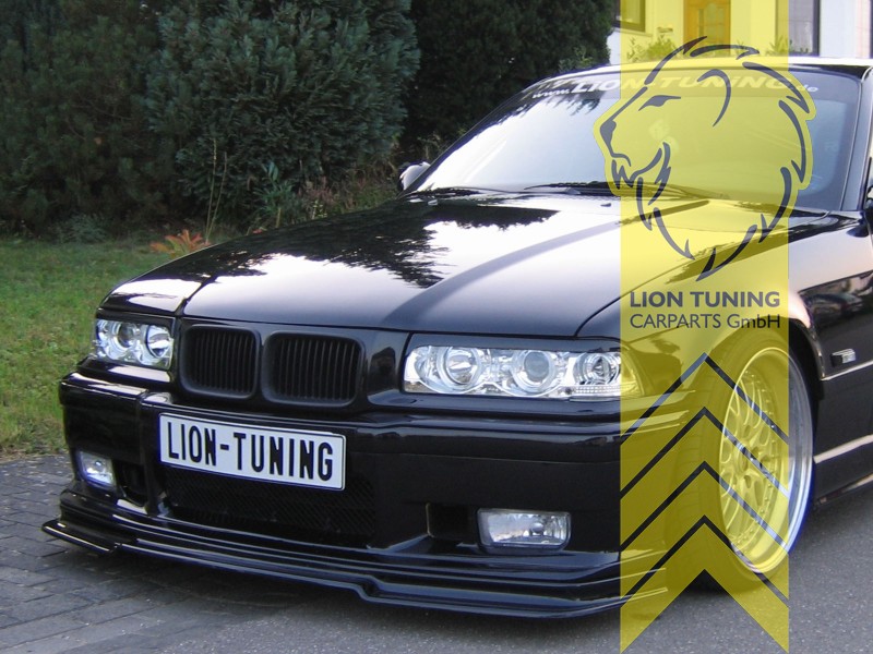 Für BMW E36 Limo Touring LED Angel Eyes Scheinwerfer in schwarz