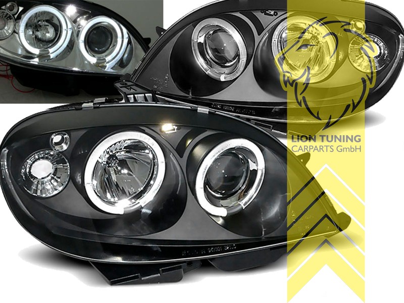 Liontuning - Tuningartikel für Ihr Auto  Lion Tuning Carparts GmbH Angel  Eyes Scheinwerfer Citroen Saxo schwarz