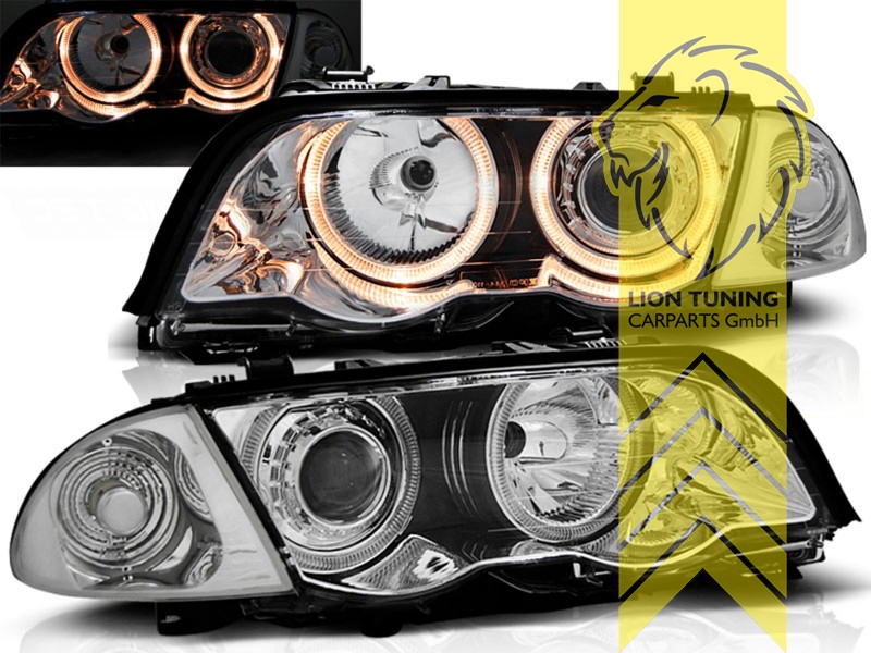 Halogen, chrom, gelb Halogen, Abblendlicht H7 / Fernlicht H7, Blinkerbirnen BAU15S, elektrisch verstellbar - Stellmotor integriert, Eintragungsfrei / mit E-Prüfzeichen