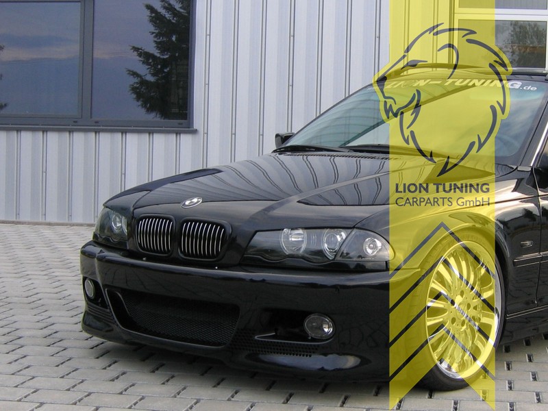 Scheinwerfer Set Angel Eyes BMW 3er Limo Typ E46 01-03 schwarz – Tuning King