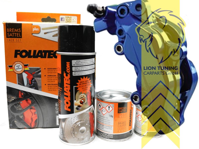 Liontuning - Tuningartikel für Ihr Auto  Lion Tuning Carparts GmbH  Foliatec Bremssattel Lack Set Farbe RS Blau