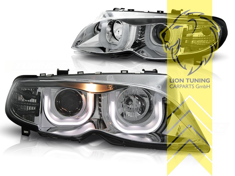 Angel Eye Scheinwerfer 3er BMW E46 Limo 01-05 U-LED-Standlichtringe black -  tuning online kaufen