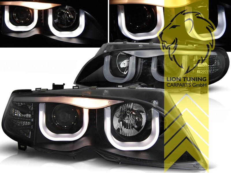 Halogen, schwarz, weiß LED, Abblendlicht H7 / Fernlicht H1, Blinkerbirnen BAU15S, elektrisch verstellbar - Stellmotor integriert, Eintragungsfrei / mit E-Prüfzeichen