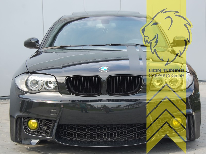 Xenon look Scheinwerfer mit Angel Eyes für BMW 1 Serie E81 E82 E87
