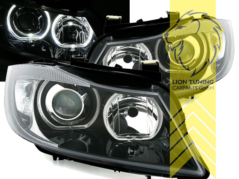 Liontuning - Tuningartikel für Ihr Auto  Lion Tuning Carparts GmbH  Scheinwerfer echtes LED Tagfahrlicht für Peugeot 208 schwarz mit LED Blinker