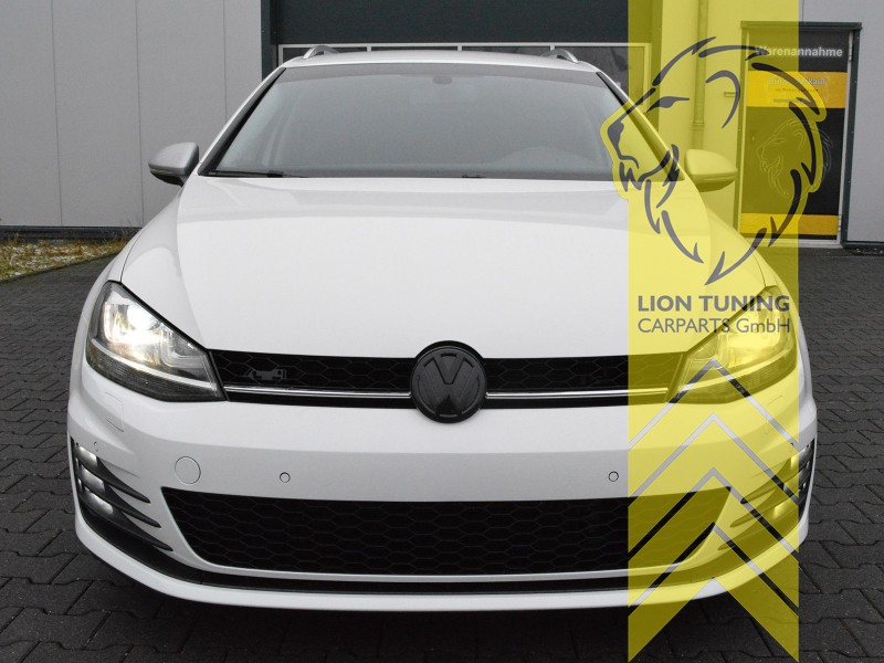 Liontuning - Tuningartikel für Ihr Auto  Lion Tuning Carparts GmbH  Scheinwerfer echtes TFL VW Golf 7 Limousine Variant R Optik schwarz