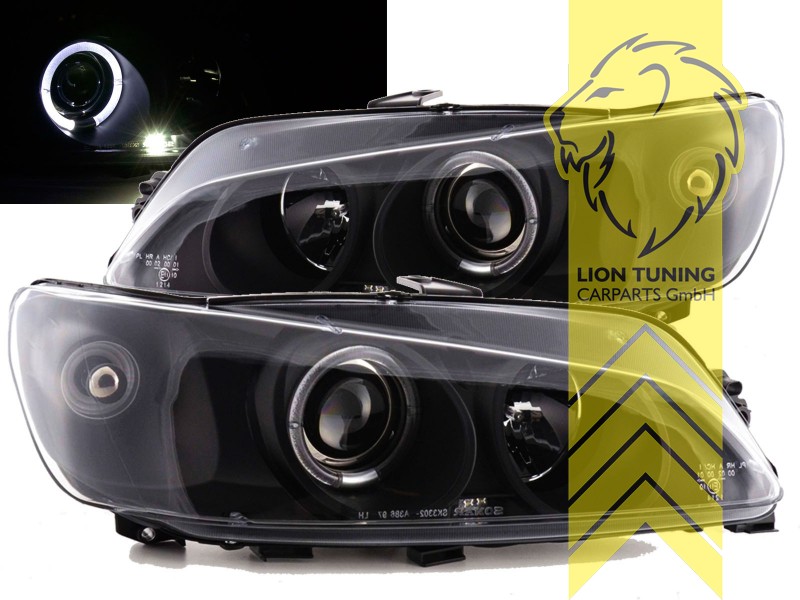 Halogen, schwarz, weiß LED, Abblendlicht H1 / Fernlicht H1, Blinkerbirnen BAU15S, manuell verstellbar, Eintragungsfrei / mit E-Prüfzeichen