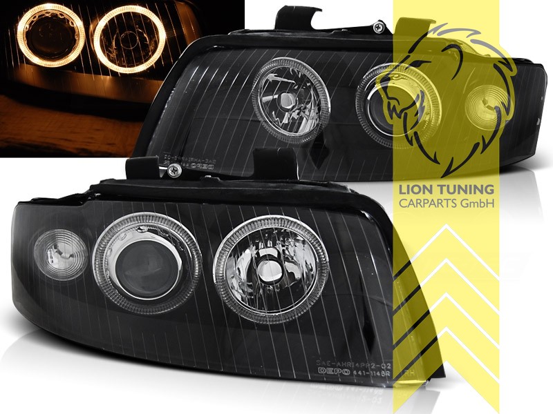 Xenon, HID, schwarz, gelb Halogen, Abblendlicht und Fernlicht in einer Linse D4S, elektrisch verstellbar - Stellmotor wird vom Original übernommen, Eintragungsfrei / mit E-Prüfzeichen