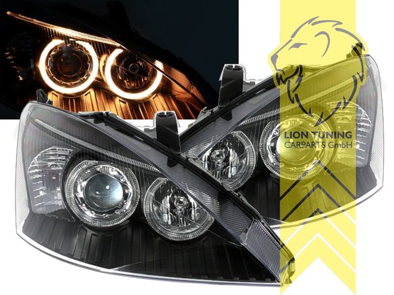 Halogen, schwarz, gelb Halogen, Abblendlicht H7 / Fernlicht H7, elektrisch verstellbar - Stellmotor wird vom Original übernommen, Eintragungsfrei / mit E-Prüfzeichen