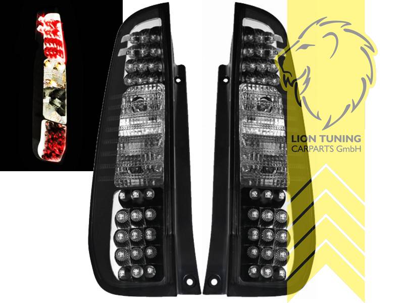 LED, schwarz, nur passend für 3-Türer, Blinkerbirnen BAU15S, Eintragungsfrei / mit E-Prüfzeichen