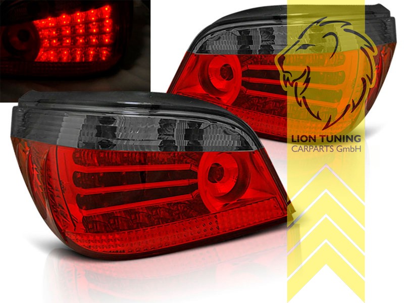 Liontuning - Tuningartikel für Ihr Auto  Lion Tuning Carparts GmbH LED  Rückleuchten BMW E60 rot schwarz