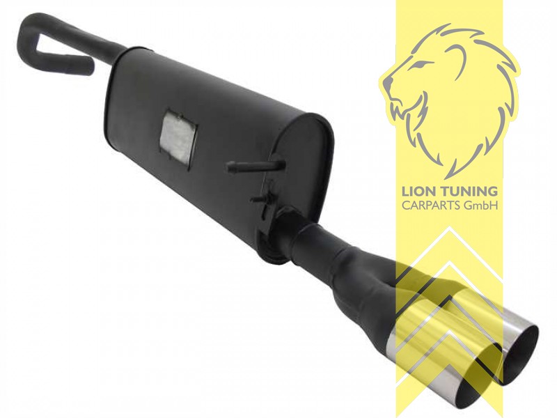 2 x 76mm RL-Design, Endrohr doppel, 76mm, Rund, Metall / Stahl, 1.0 / 1.0TSI / 1.2 / 1.2TSI / 1.4 / 1.4TSI / 1.6 / 1.2TDI /1.6TDI, Eintragungsfrei / mit ABE