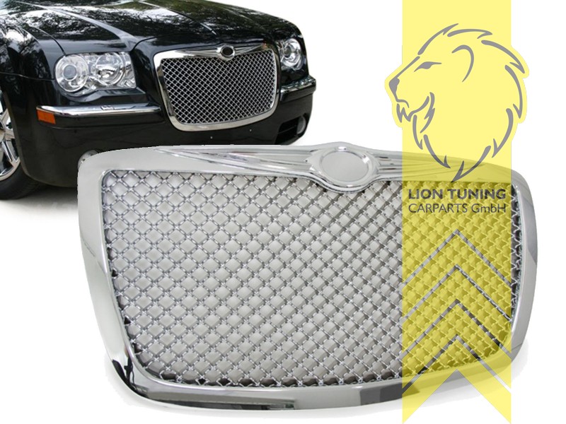 mit Emblemaufnahme, chrom, ABS Kunststoff, Eintragungsfrei / als Ersatzteil verwendbar