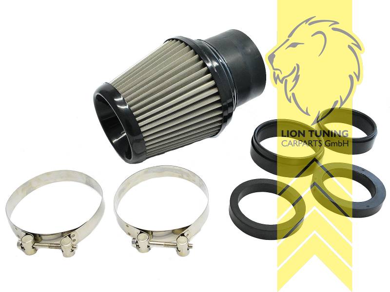 Liontuning - Tuningartikel für Ihr Auto  Lion Tuning Carparts GmbH offener  Sportluftfilter Pilz universal grau