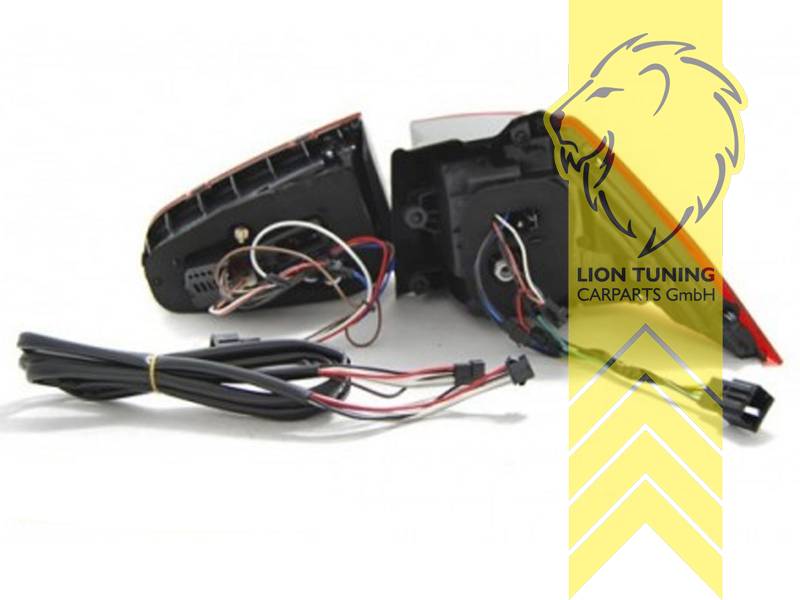 Liontuning - Tuningartikel für Ihr Auto  Lion Tuning Carparts GmbH LED  Rückleuchten VW Golf 7 rot chrom R Optik mit dynamischem LED Blinker